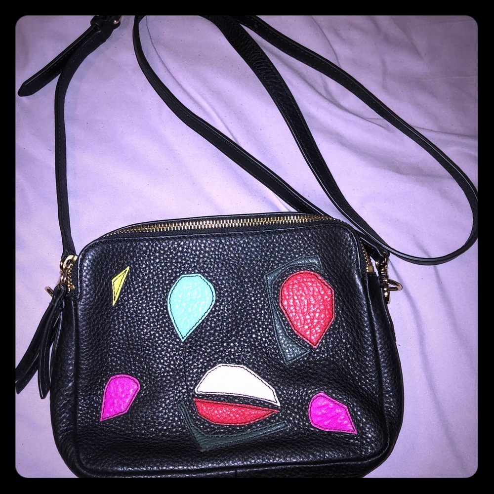 Fossil black crossbody